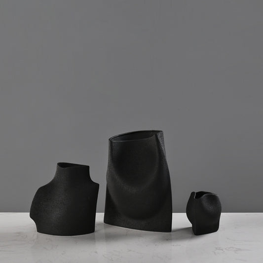 Chinese Minimalist Ceramic Vase Flower Pot Decoration