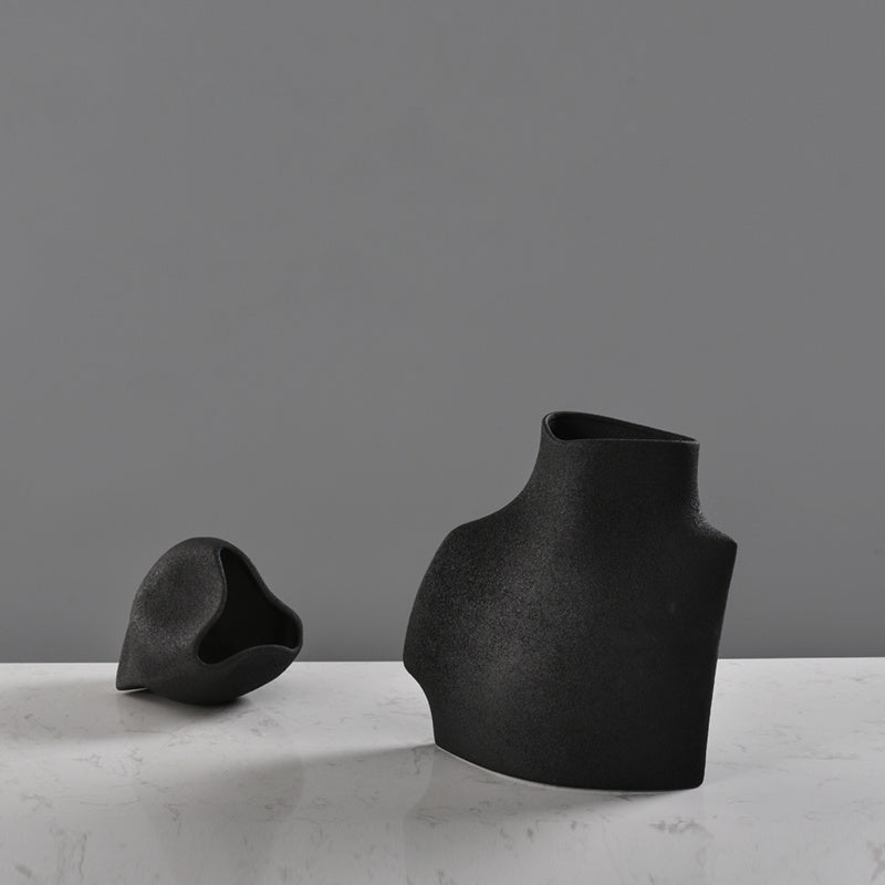 Chinese Minimalist Ceramic Vase Flower Pot Decoration