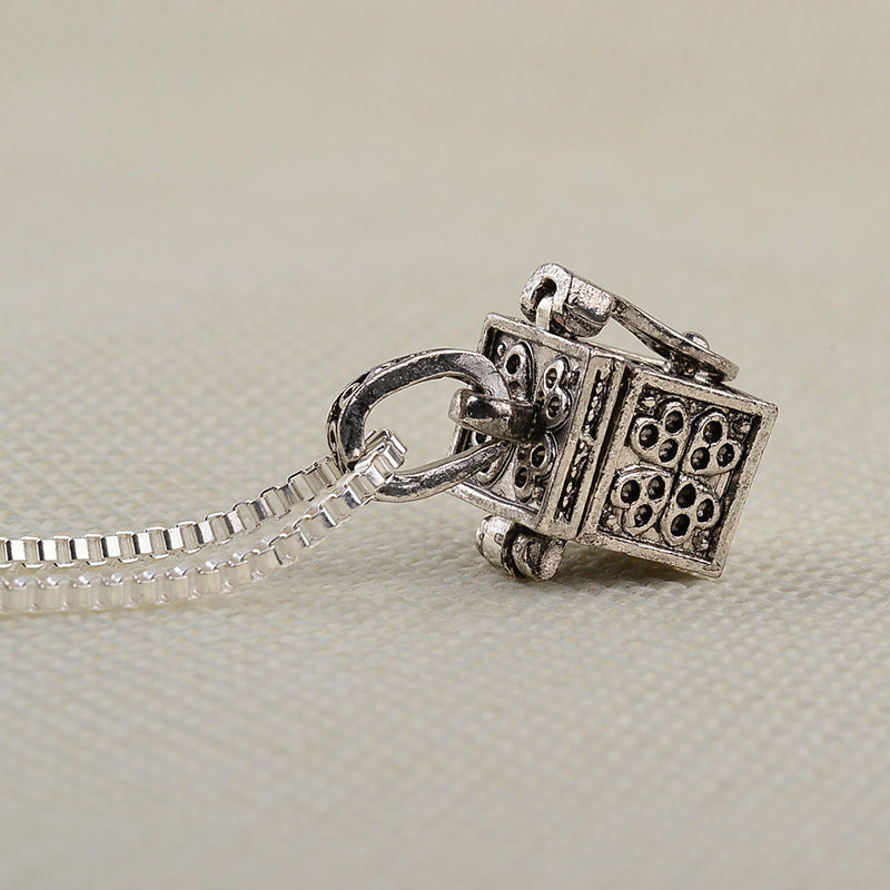 Necklace Keepsake Cremation-Ash Heart-Pendant Stainless-Steel Jewelry Custom Memorial