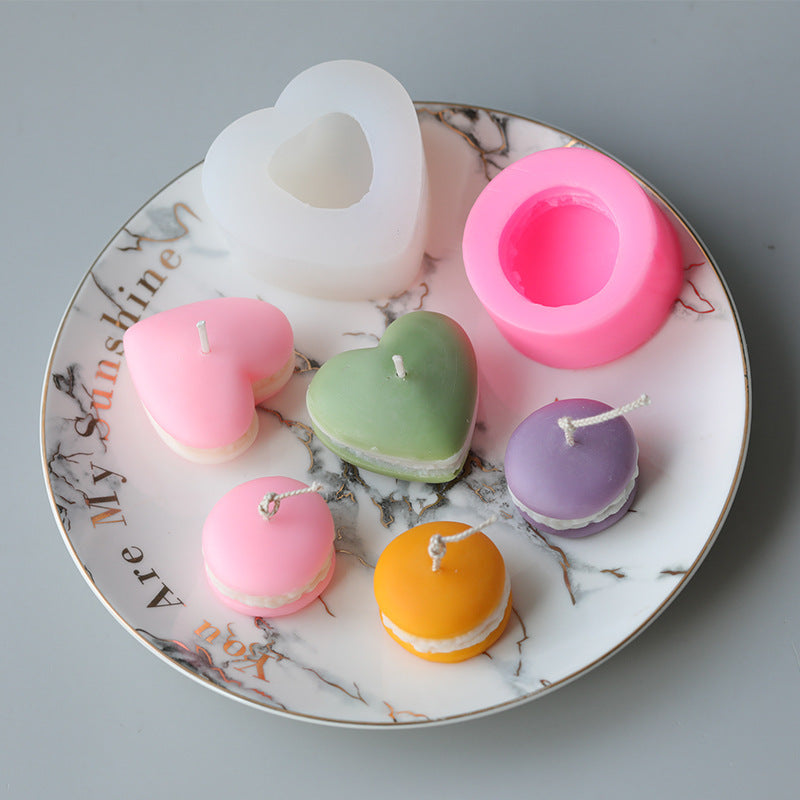 Macaron Color Scented Candle Mold Handmade Wax DIY Materials